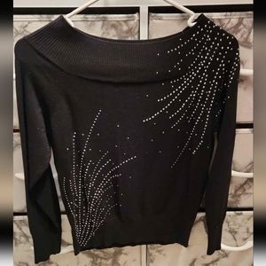 NY&CO Rhinestoned Sweater